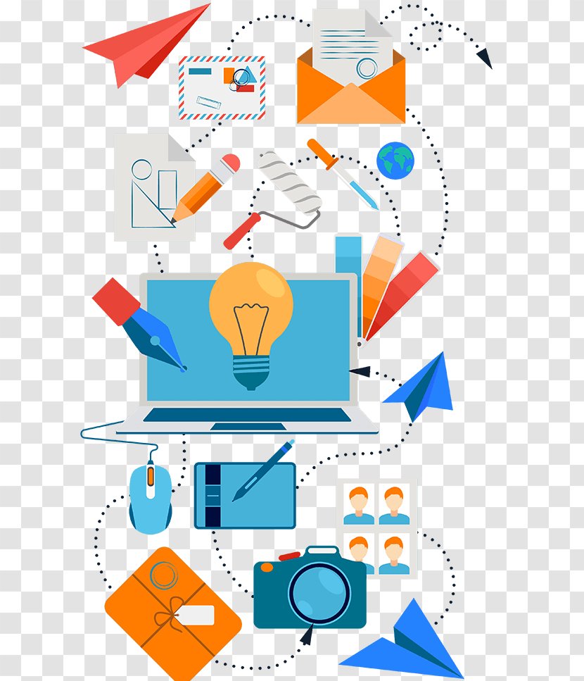 Digital Marketing Background - Web Design - Diagram Frontend Development Transparent PNG