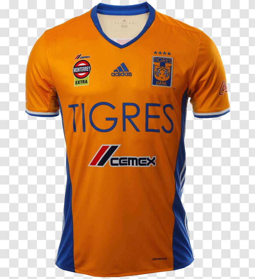 Tigres UANL Liga MX C.D. Guadalajara T-shirt Jersey - Top Transparent PNG