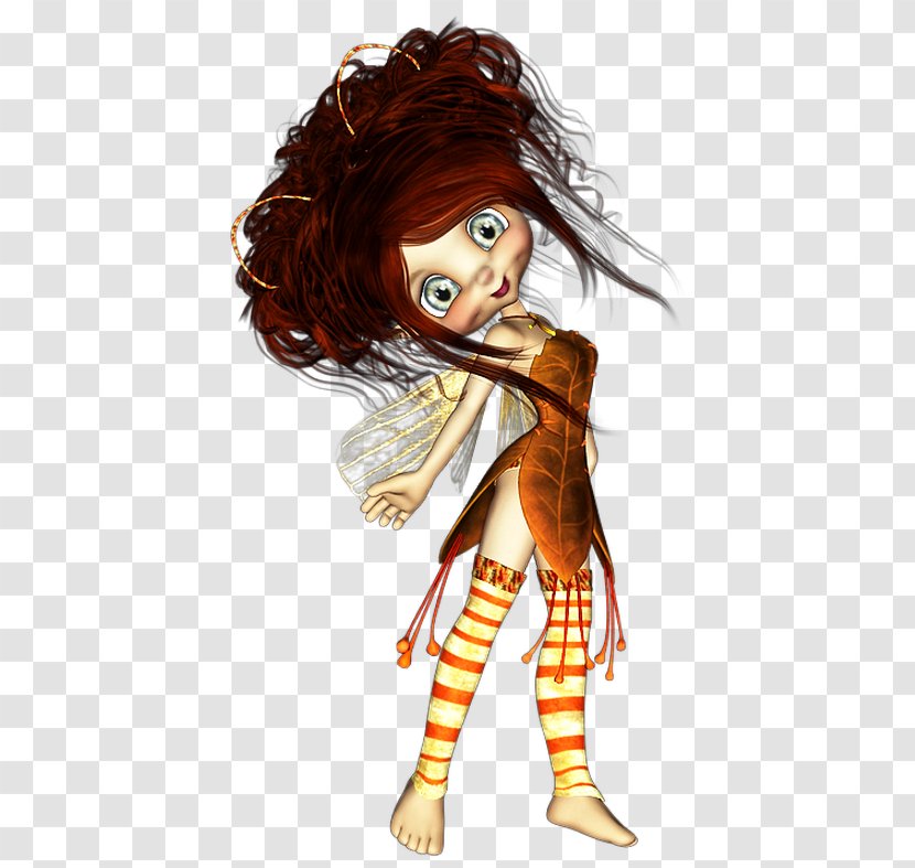 Brown Hair Coloring Legendary Creature - Fictional Character - Elfo Transparent PNG