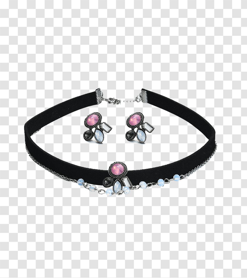 Earring Necklace Choker Jewellery Charms & Pendants - Gemstone Transparent PNG