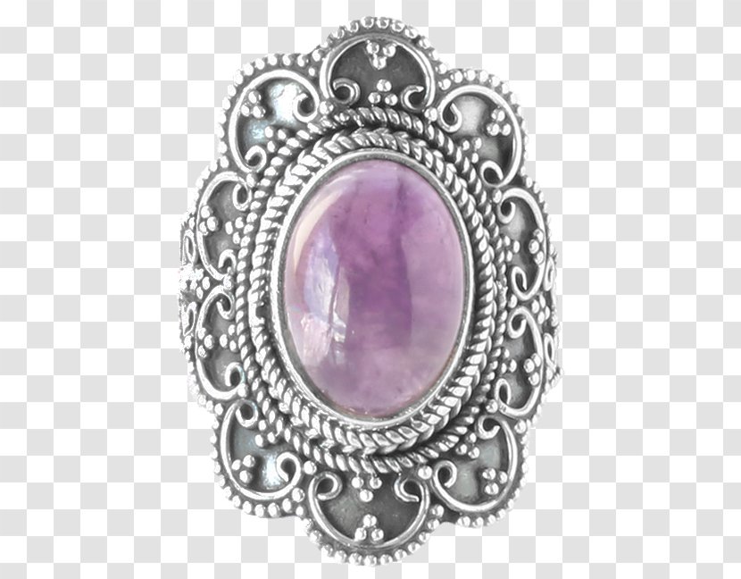 Amethyst Purple Body Jewellery Brooch Transparent PNG