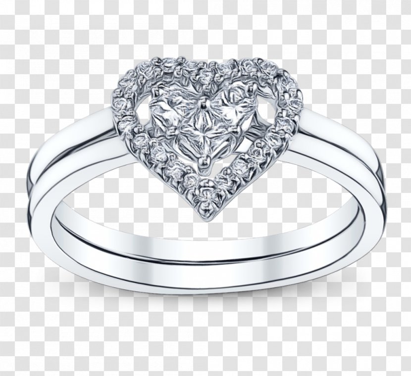 Wedding Ring Jewellery Silver Carat - Diamond - Ruby Transparent PNG