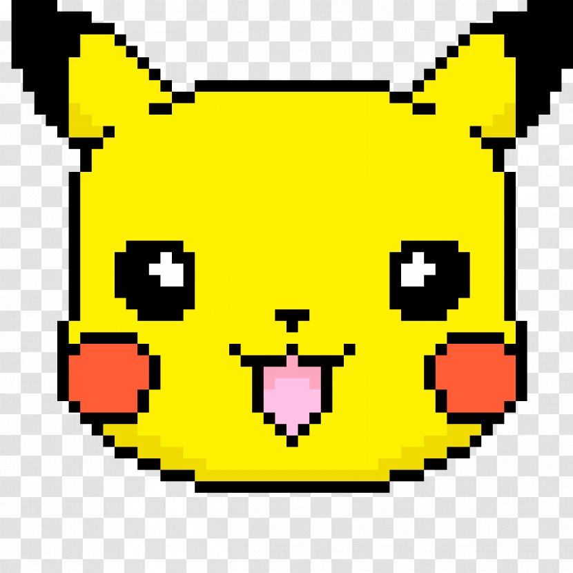 Pikachu Minecraft Pixel Art Drawing Image Transparent PNG