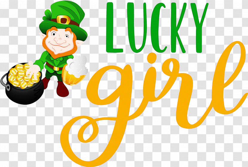 Lucky Girl Patricks Day Saint Patrick Transparent PNG