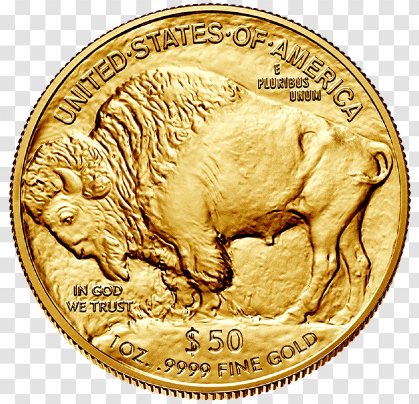 American Buffalo Bullion Coin Nickel Gold - Fauna - Us 2 Dollar Bills Rare Transparent PNG