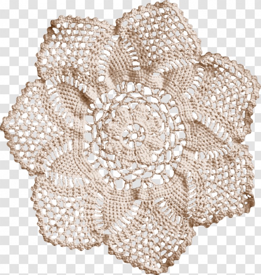Doily Place Mats Crochet Textile - Motif - Placemat Transparent PNG