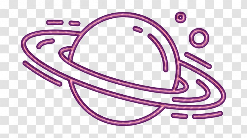 Planet Icon - Science - Pink M Transparent PNG