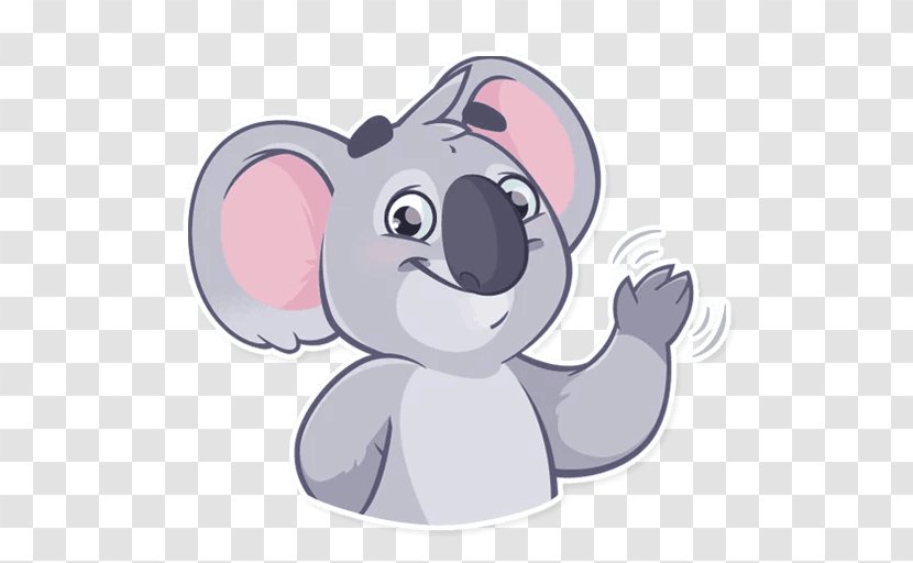 Koala Sticker Telegram Bear Messaging Apps - Silhouette Transparent PNG