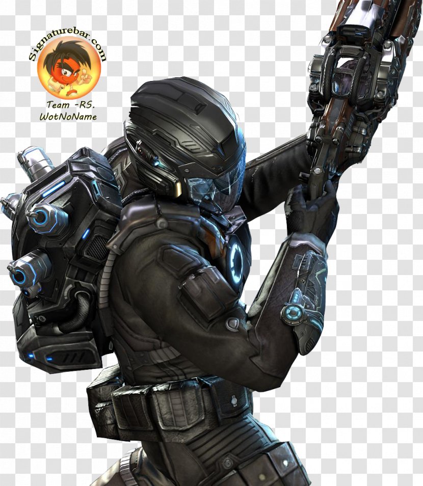 Tribes: Ascend Soldier Firearm Weapon Machine Gun - Cartoon - Soldiers Transparent PNG