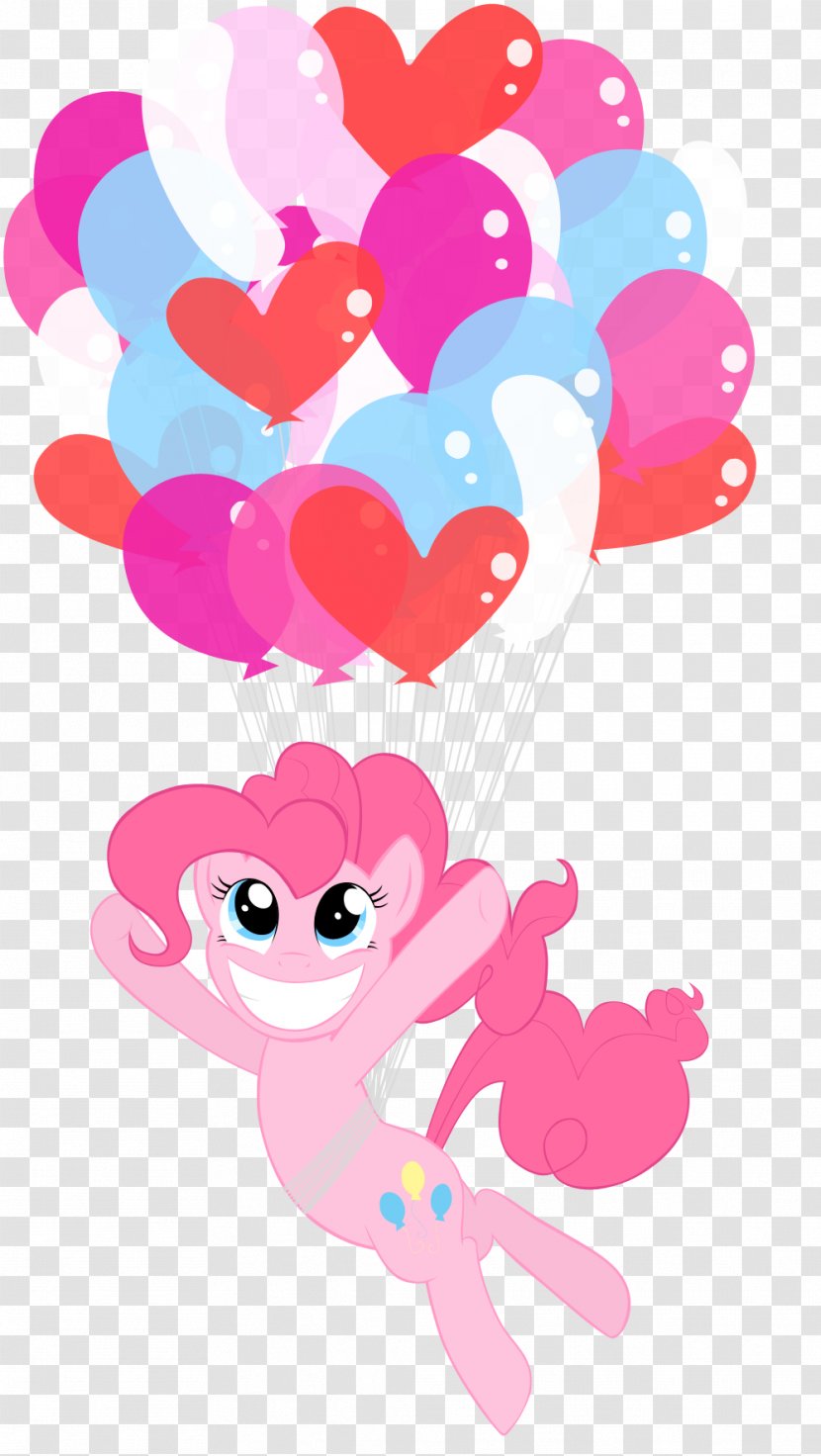 Pinkie Pie Rainbow Dash Pony Applejack Balloon - Flower Transparent PNG