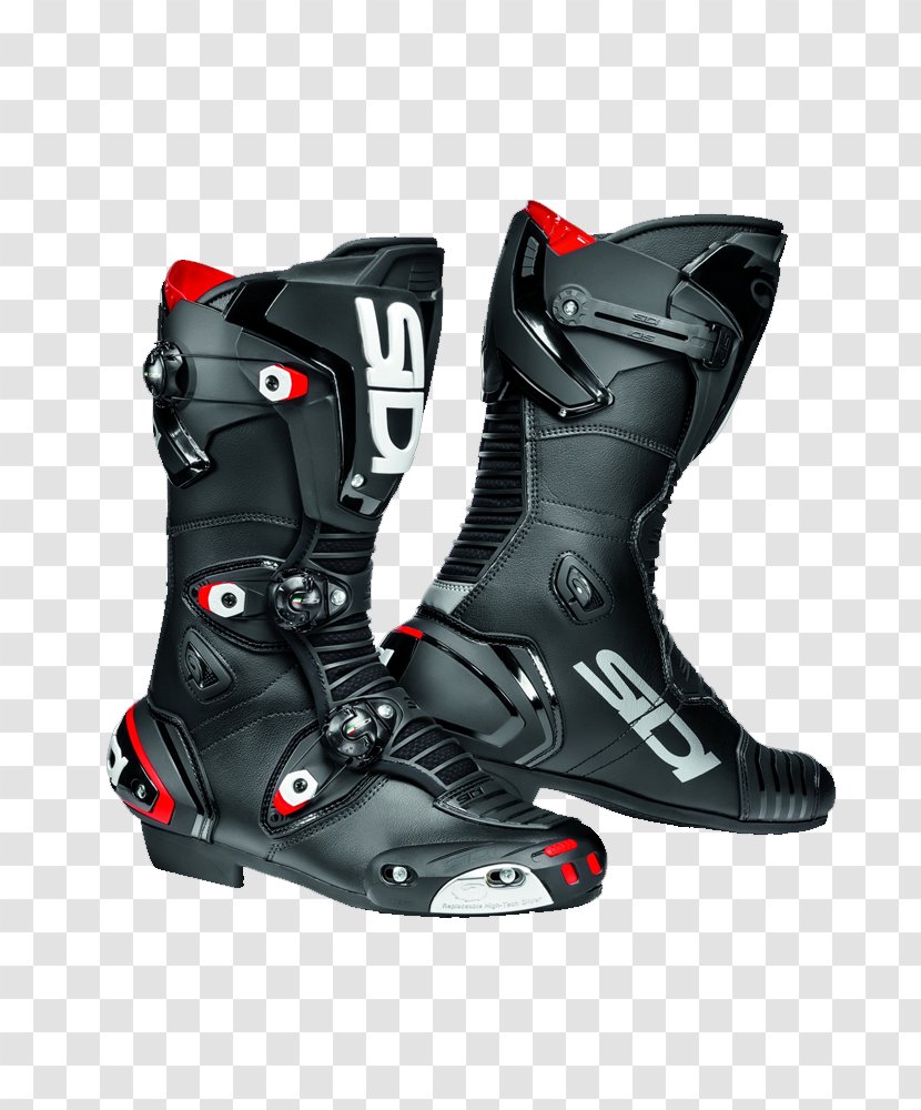 Motorcycle Boot SIDI Riding - Black Transparent PNG