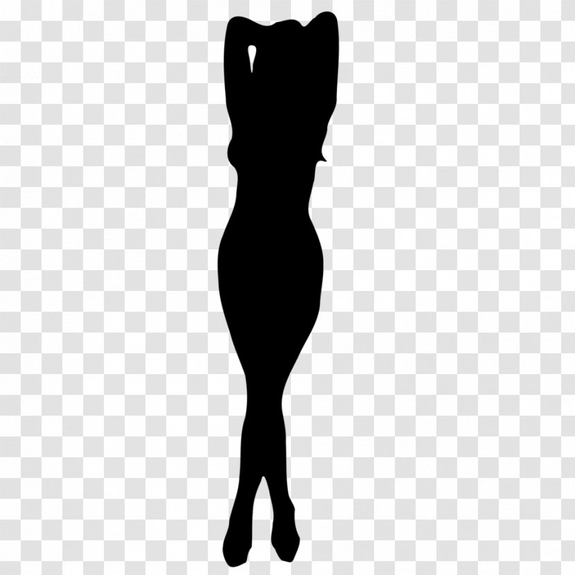 Cat Mammal Shoulder Arm Torso - Trunk - Black Woman Transparent PNG