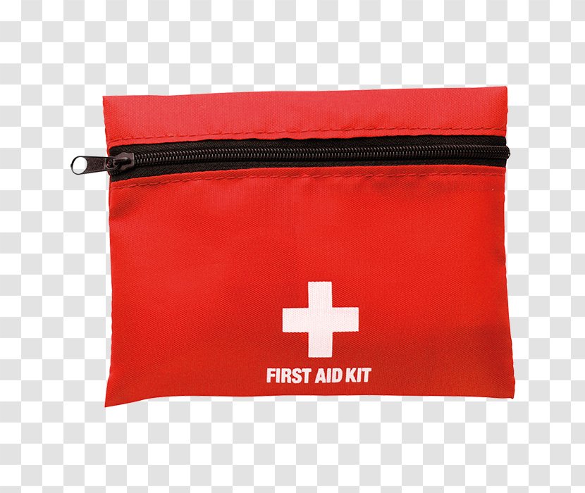 First Aid Supplies Kits Bandage Adhesive Tape Surgical - Red - Zipper Pouch Transparent PNG