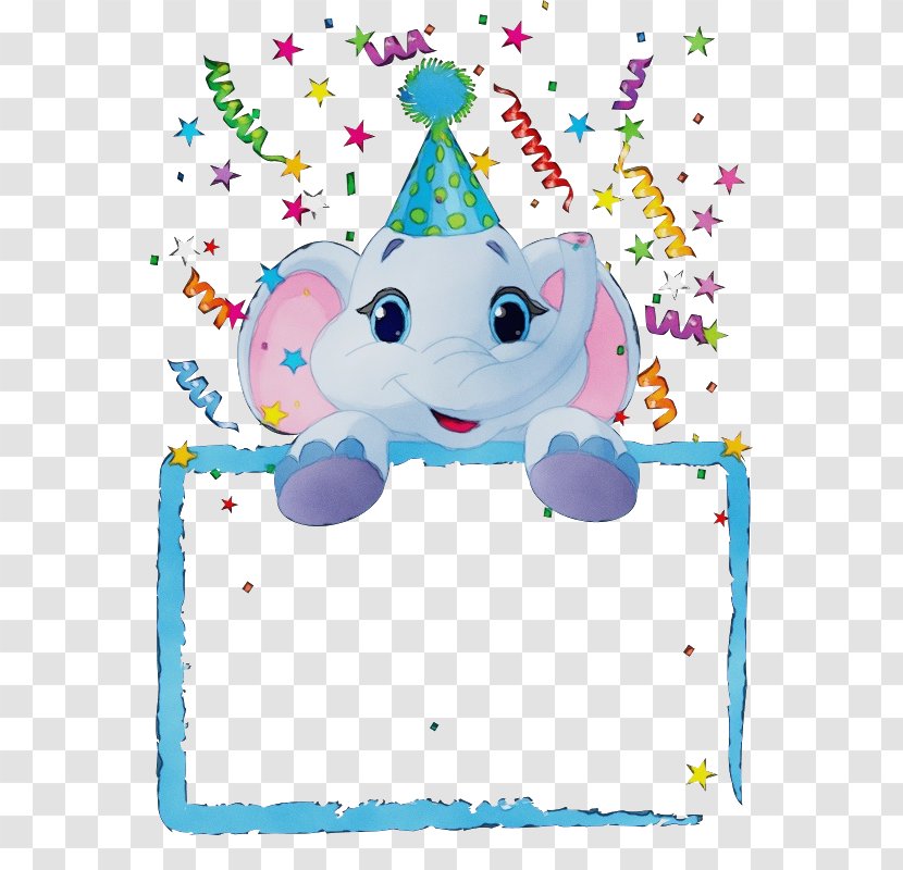 Happy Birthday Photo Frame - Picture Frames - Party Hat Sticker Transparent PNG