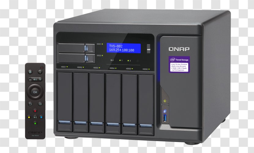 Network Storage Systems QNAP Systems, Inc. ISCSI TVS-871T Intel Core I5-6500 - I56500 - M4A File Format Specification Transparent PNG