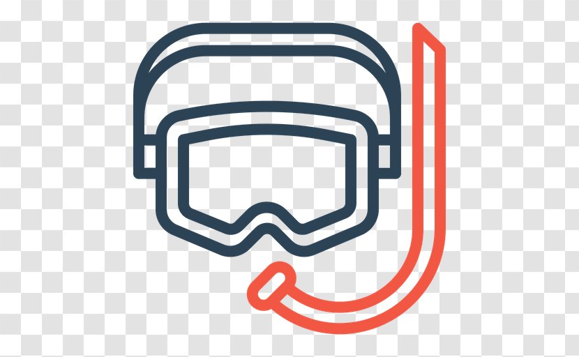 Swimming Cartoon - Scuba Diving - Glasses Face Mask Transparent PNG
