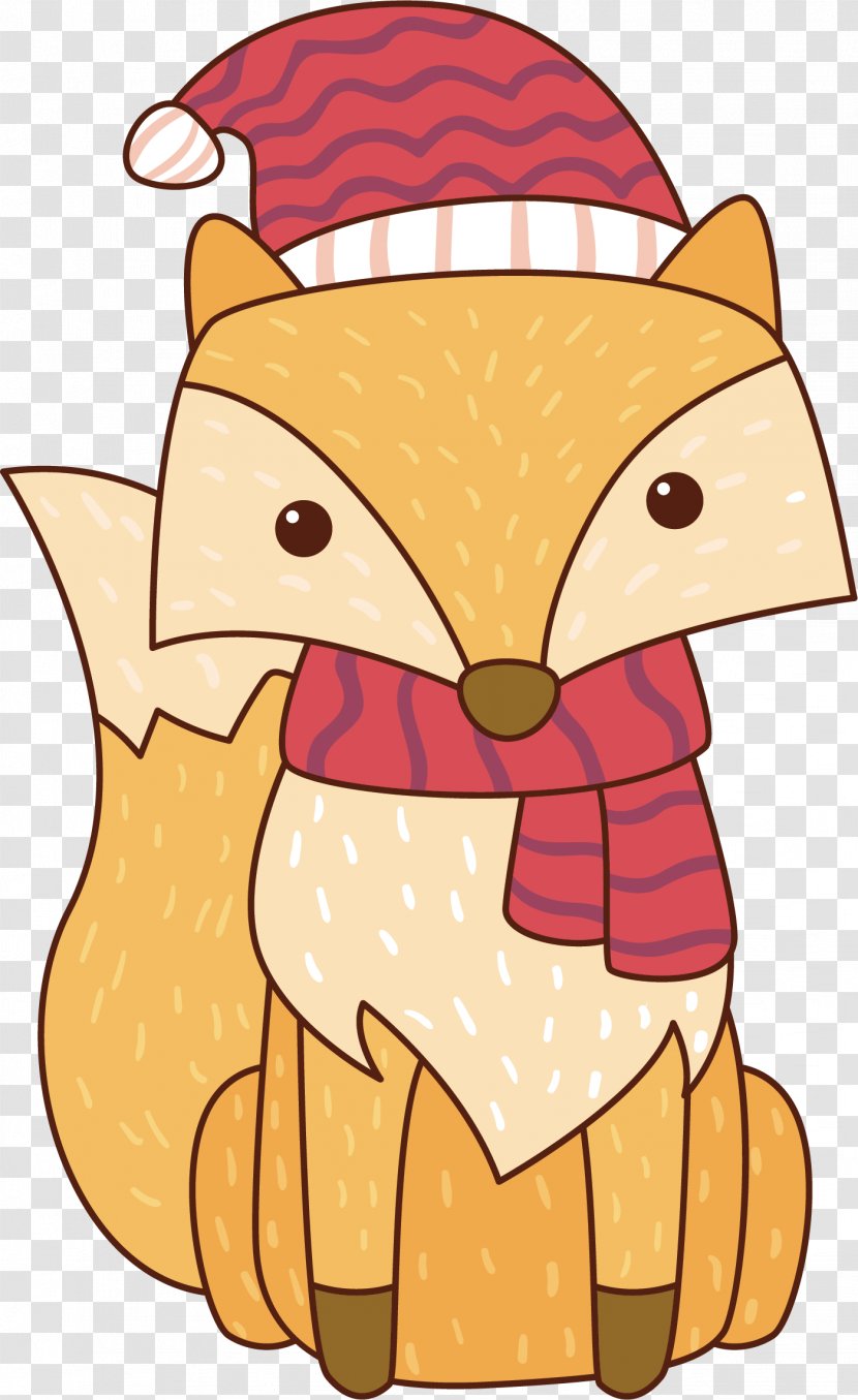 Fox Clip Art - Artwork - Yellow Vector Transparent PNG