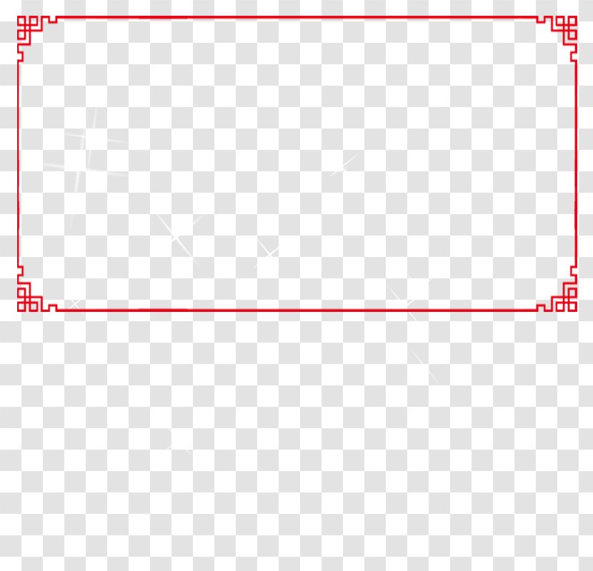 Chinese New Year Template Bainian - Advertising - Style Red Border Transparent PNG