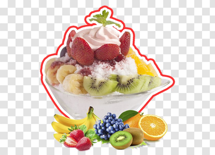 Sundae Gelato Ice Cream Frozen Yogurt Fruit - Fruits Juice Transparent PNG