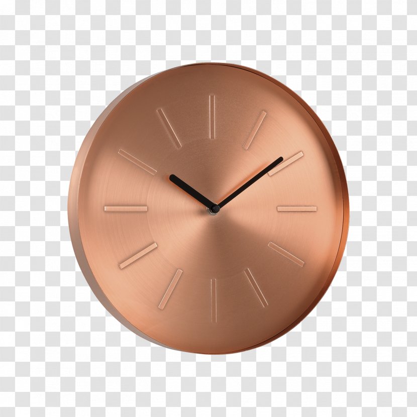 Copper Clock Wall Watch Metal Transparent PNG