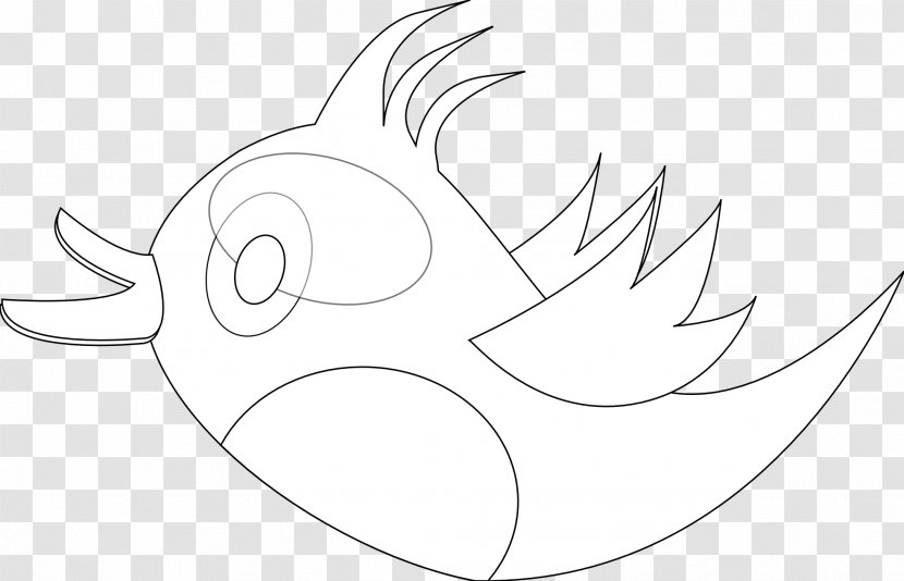 Clip Art /m/02csf Eye Drawing Cartoon - Tree - Twitter Bird Outline Transparent PNG