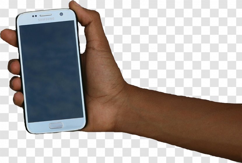 Smartphone Feature Phone Transparency Image - Selfie - Hand Holding Samsung Transparent PNG