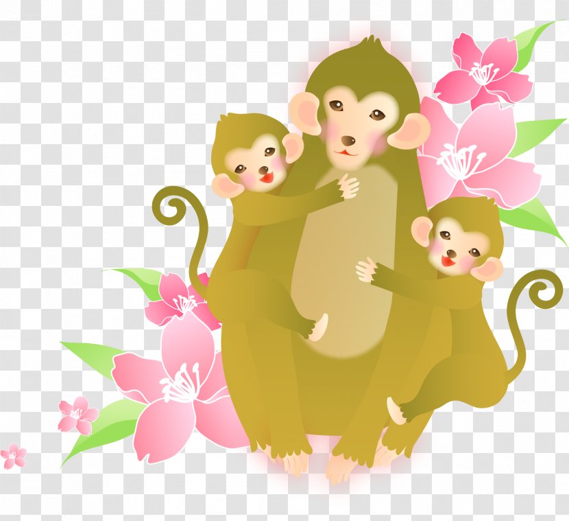 Chinese New Year Desktop Wallpaper Clip Art - Monkey Transparent PNG