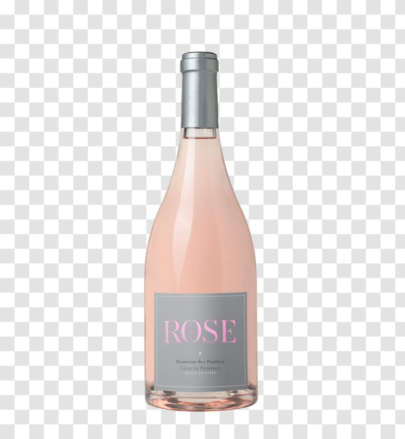Domaine Des Diables, Sainte Lucie & MiP Rosé Côtes-de-provence AOC Provence Wine - Bottle - Rose Transparent PNG