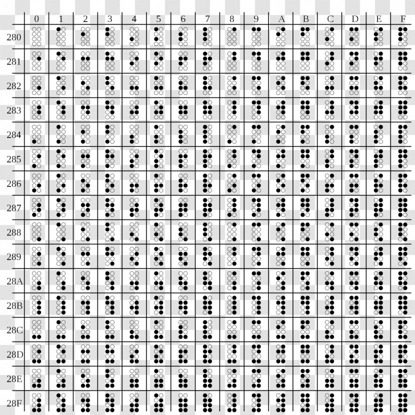 Unicode Braille Patterns Symbol ASCII - Heart Transparent PNG