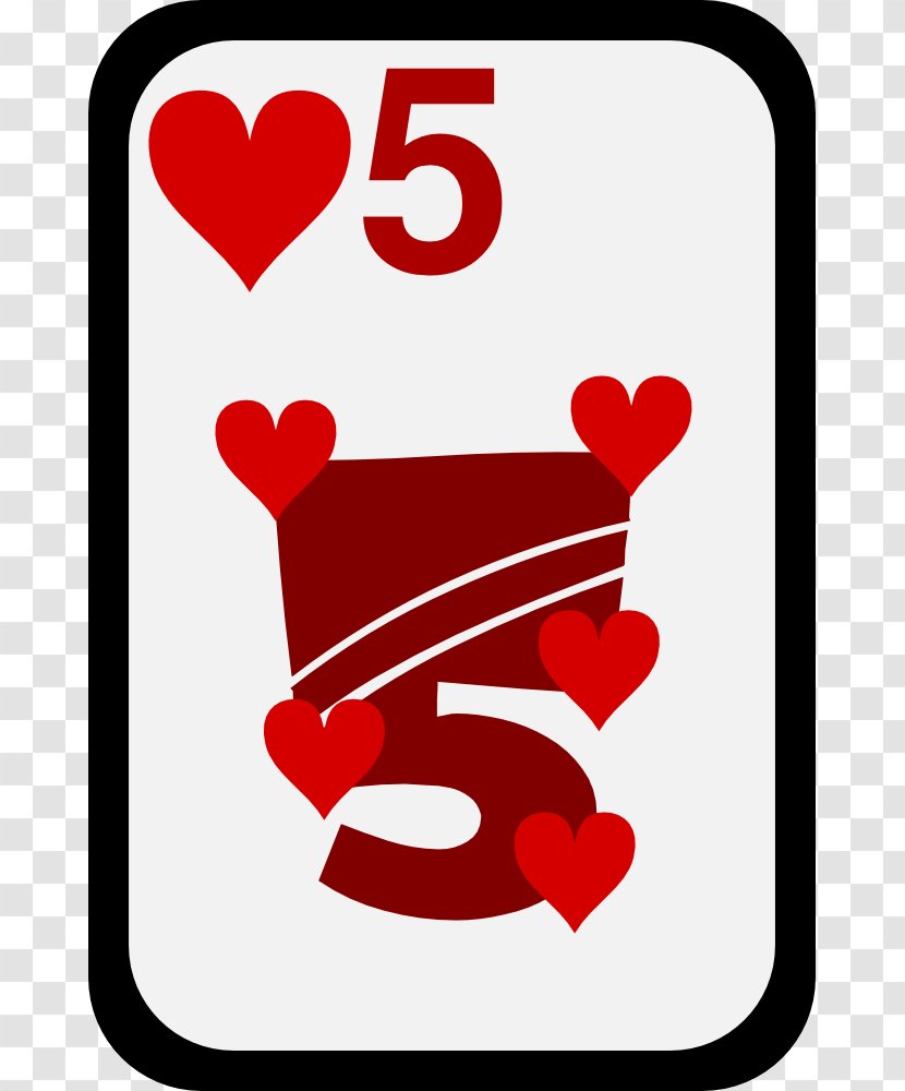Playing Card Hearts Game Clip Art - Cartoon - Heart Transparent PNG