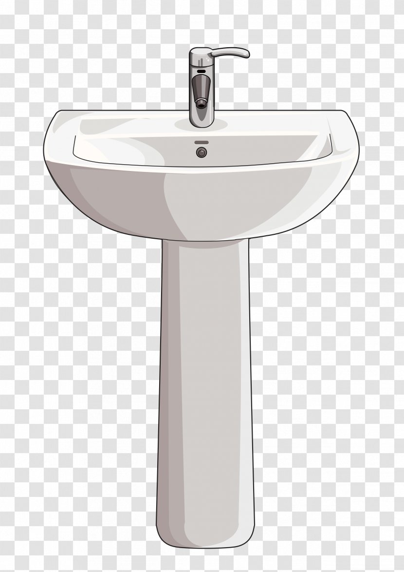 Sink Porcelain Tap Bathroom Toilet - Clay Transparent PNG