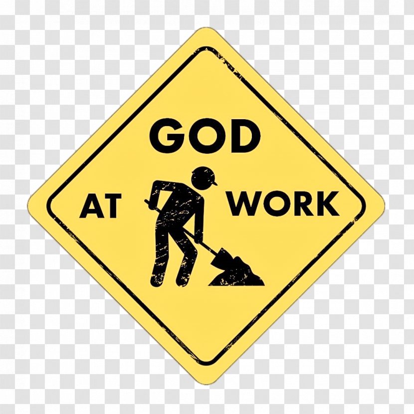 Street Sign - Construction Worker Hazard Transparent PNG