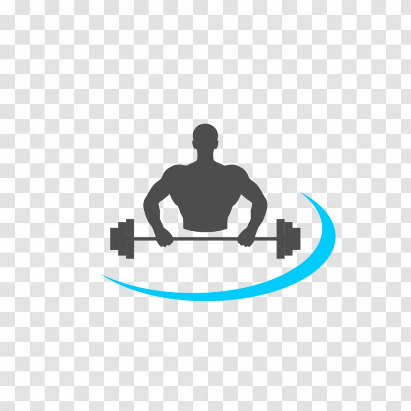 Physical Fitness Logo Men's Exercise Weight Training - Silhouette Transparent PNG