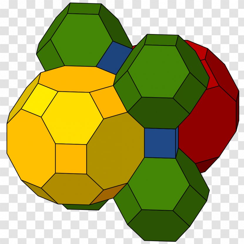 Truncated Octahedron Archimedean Solid Edge Zonohedron - Cubic Transparent PNG