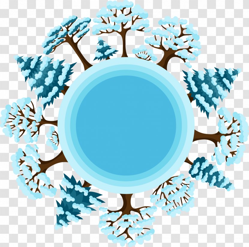 Photography Winter Illustration - Drawing - Pine Round Transparent PNG