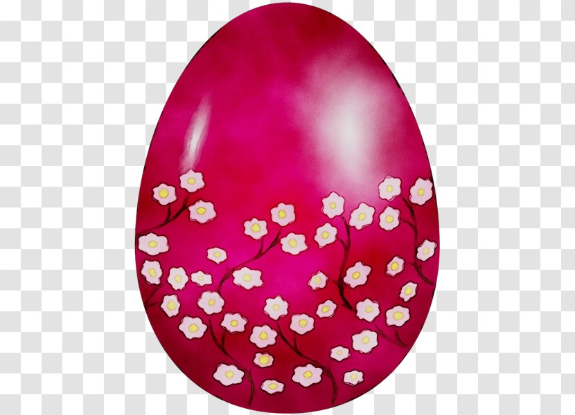 Easter Egg Pink M Heart - Plate - Flower Transparent PNG
