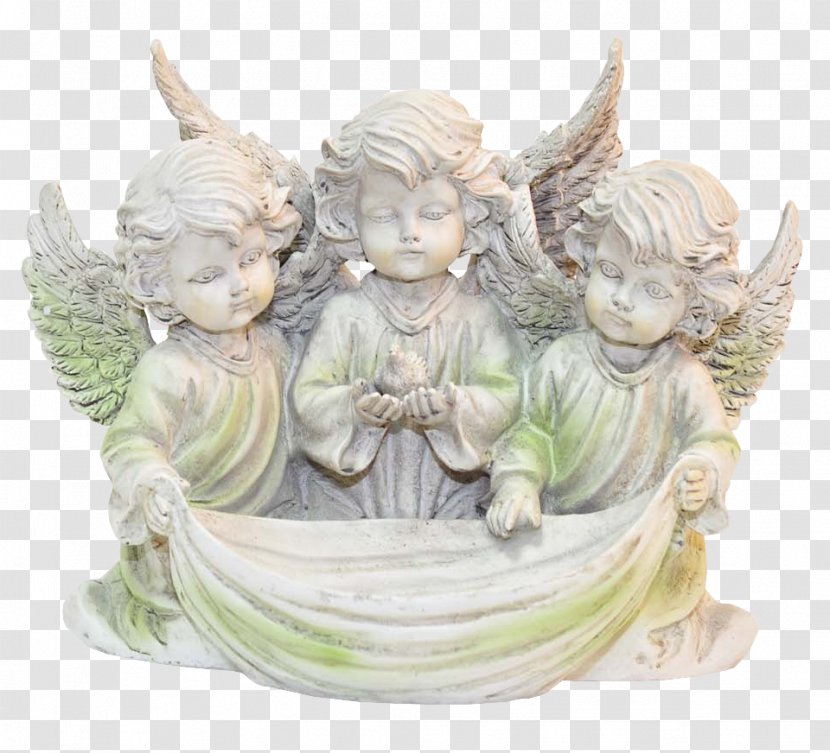 Stone Sculpture Figurine Statue Angel Transparent PNG