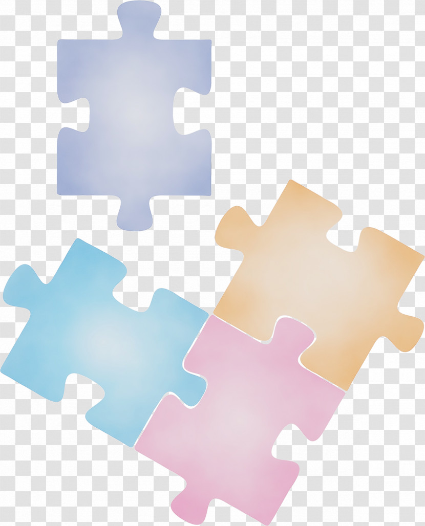 Jigsaw Puzzle Puzzle Pink Material Property Toy Transparent PNG