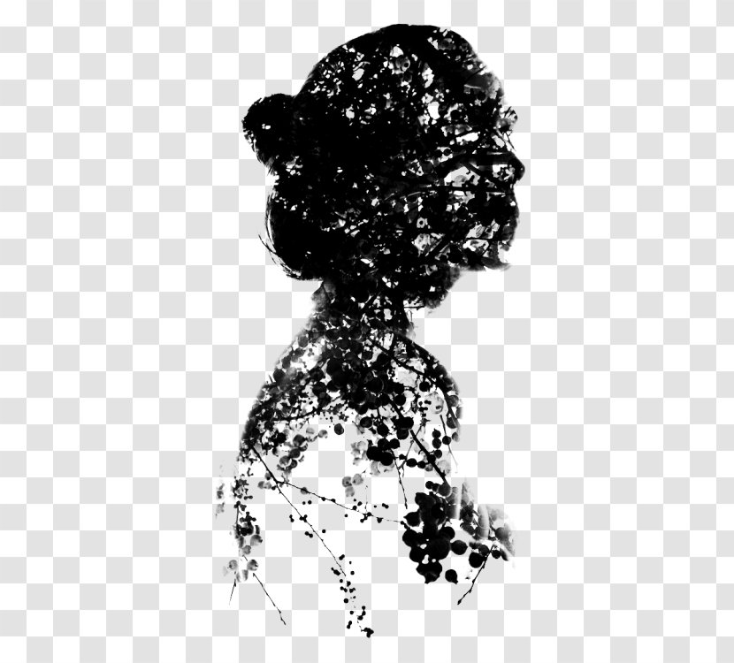 Woman Hair - Neck - Black Transparent PNG