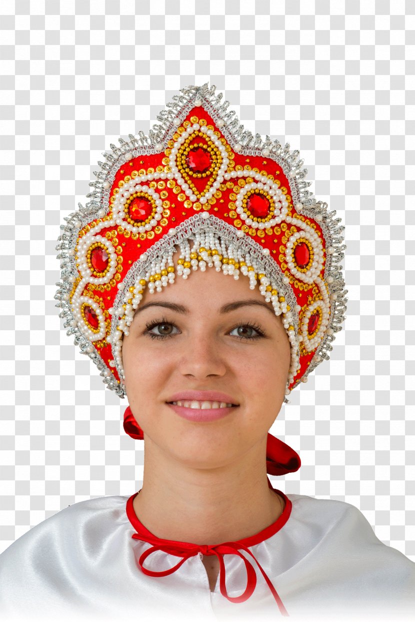 Kokoshnik Російський національний костюм Русские народные головные уборы Russian Headgear - Cap Transparent PNG