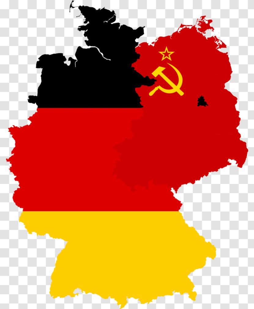 West Germany East German Empire Flag Of - Tree - Map Transparent PNG