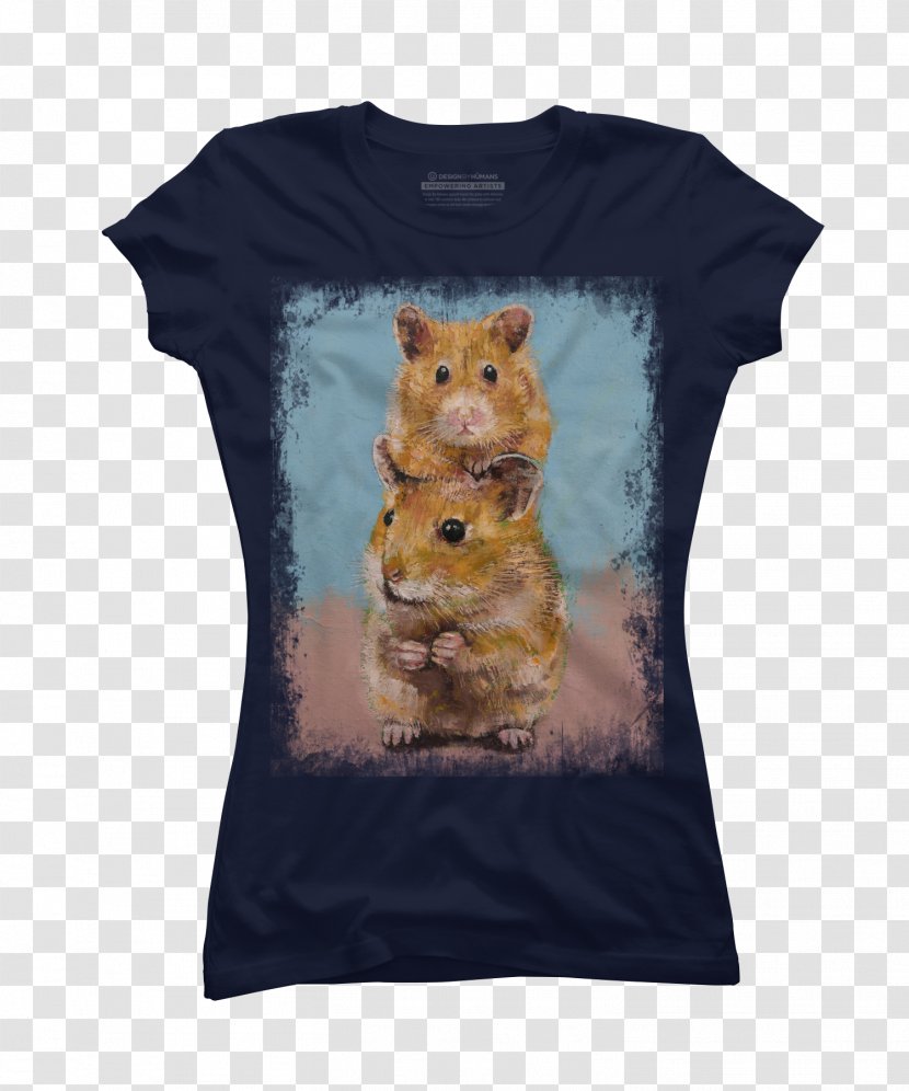 T-shirt Hoodie Sleeve Top - T Shirt - Hamsters Transparent PNG