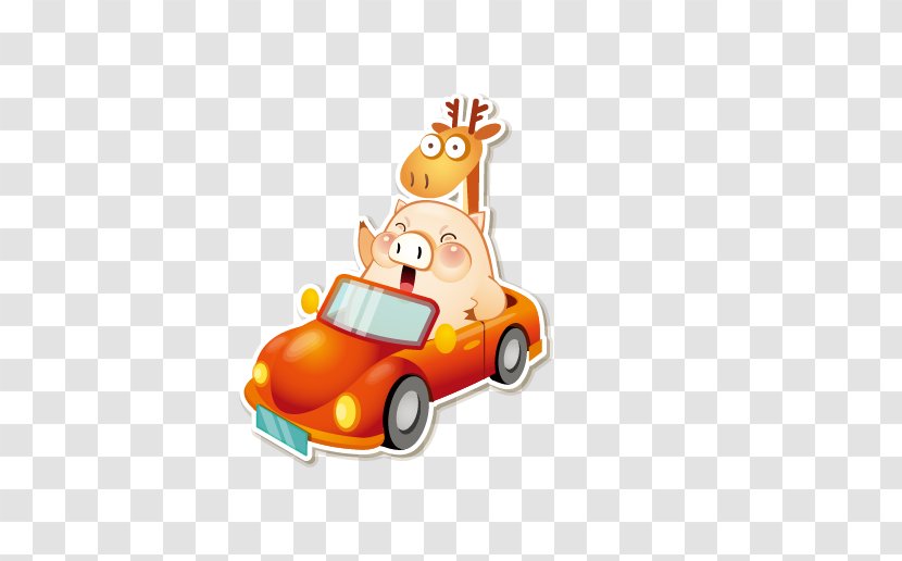 Domestic Pig Download Clip Art - Vehicle - Cartoon Car Transparent PNG