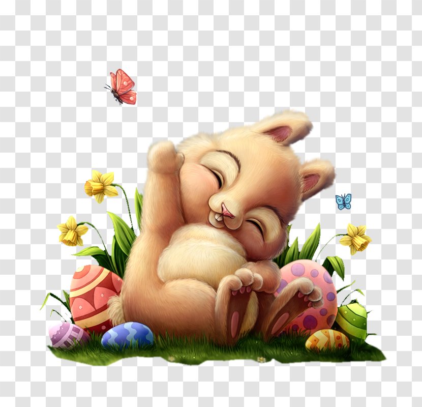 Easter Bunny Egg Art Rabbit - Bonnet Transparent PNG