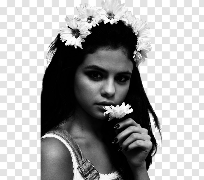 Selena Gomez Black And White Good For You - Silhouette - Against Transparent PNG