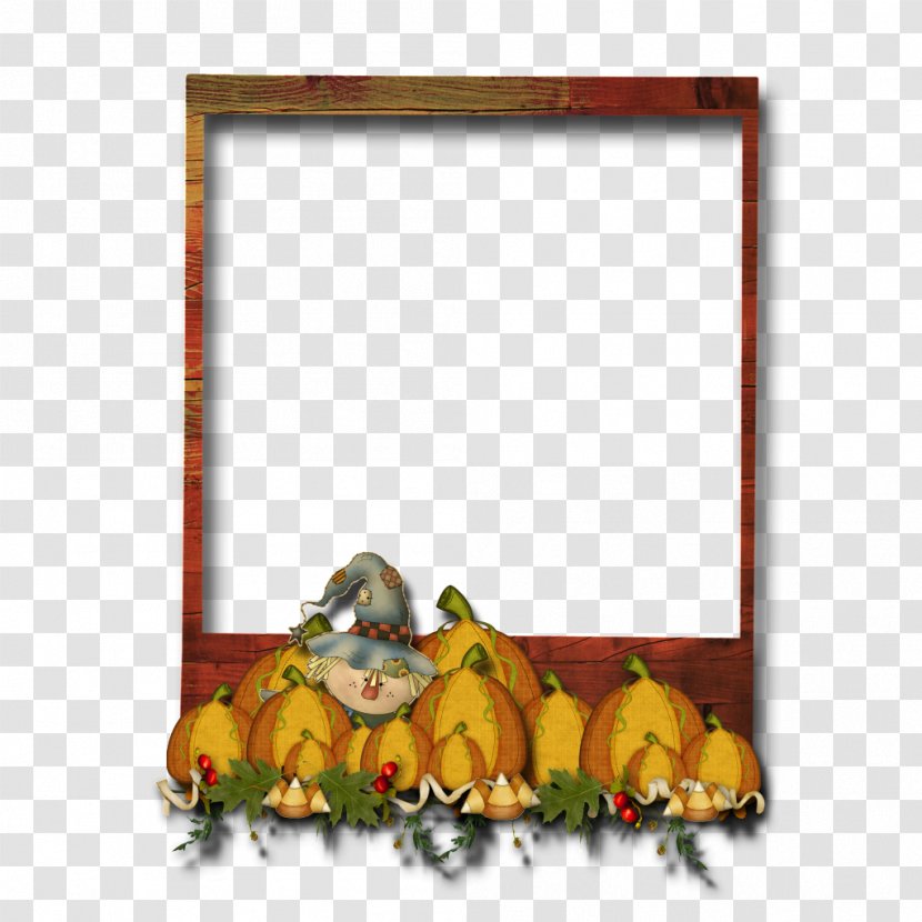 Picture Frames Rectangle Flower Text Messaging Image - Frame Autumn Transparent PNG