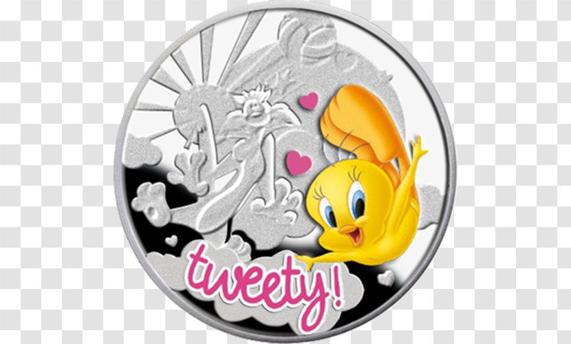 Tweety Coin Looney Tunes Character Silver - Hero Transparent PNG