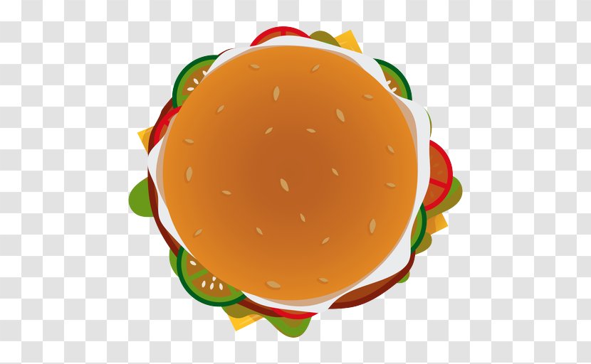 Orange - Food - Hamburger Dish Transparent PNG