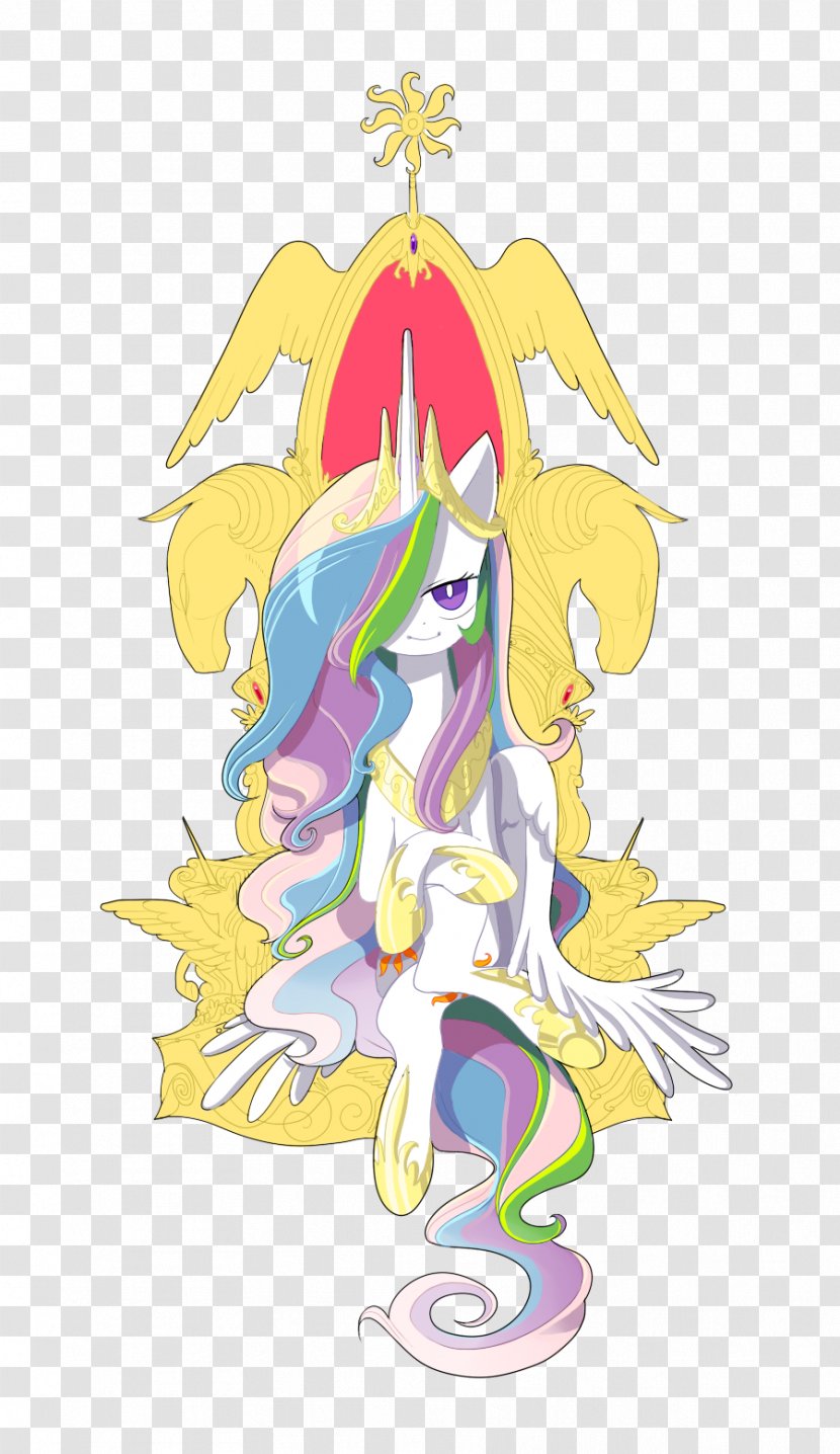 Princess Celestia Comics Fan Art Applejack - Fictional Character - Throne Transparent PNG