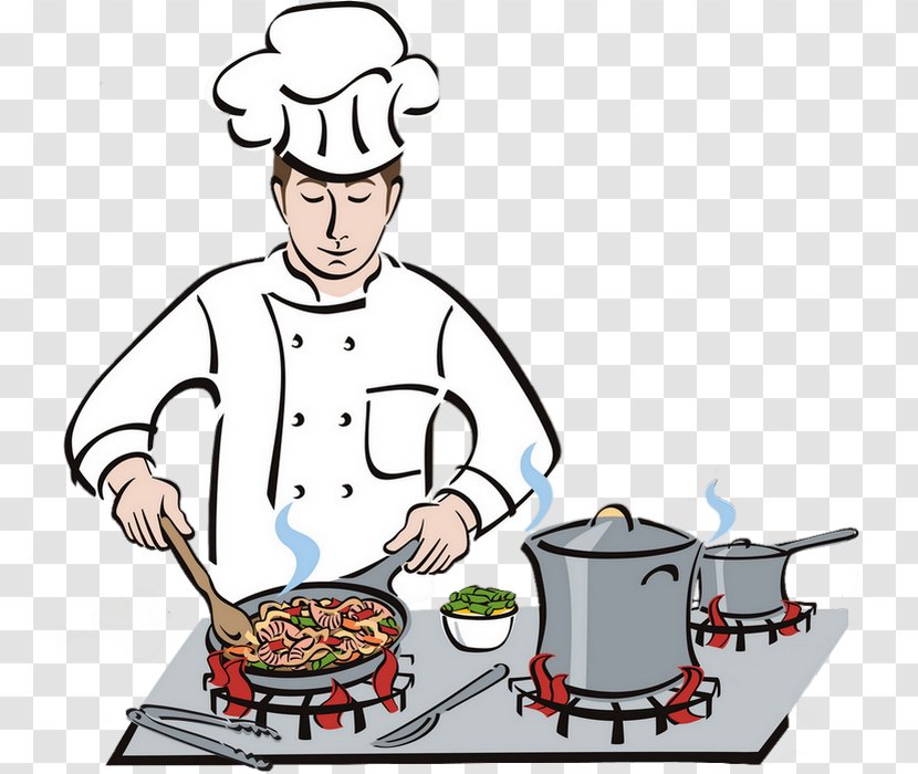 Chef Cooking Clip Art Kitchen Vector Graphics - Food Transparent PNG